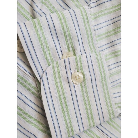 J.Crew Mens Large‎ Tailored Fit Striped Button Up Long Sleeve Multicolor Shirt - Picture 3 of 4